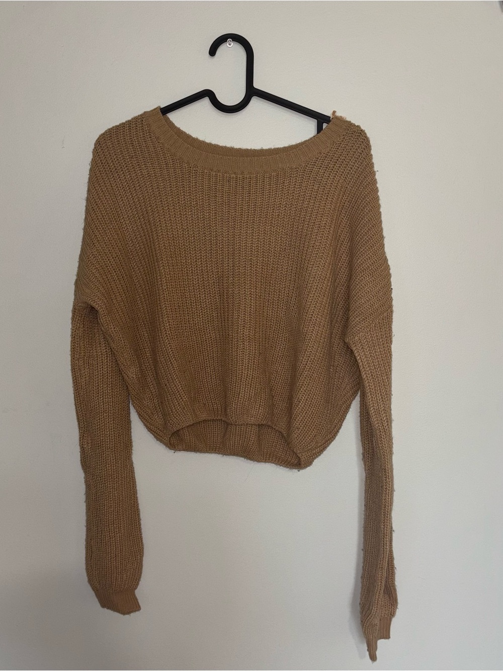 Streetwear Society Women's Camel Knit Sweater